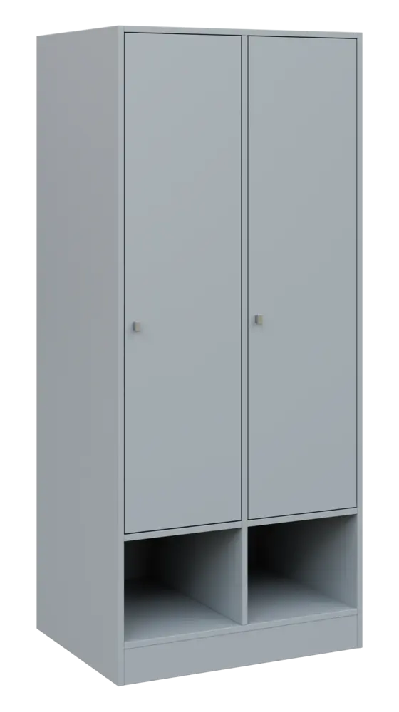 QN 5 - 8STN skříň šatní, 2-dveřová, pravá, 1830x400x400, šedá